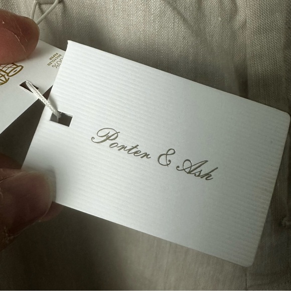 PORTER & ASH LINEN blend slim fit PANTS BRAND NEW WITH TAGS SIZE 36 - Picture 6 of 7